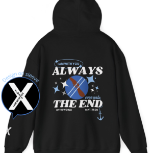 I Am With You Always Anime Inspired Scripture Hoodie